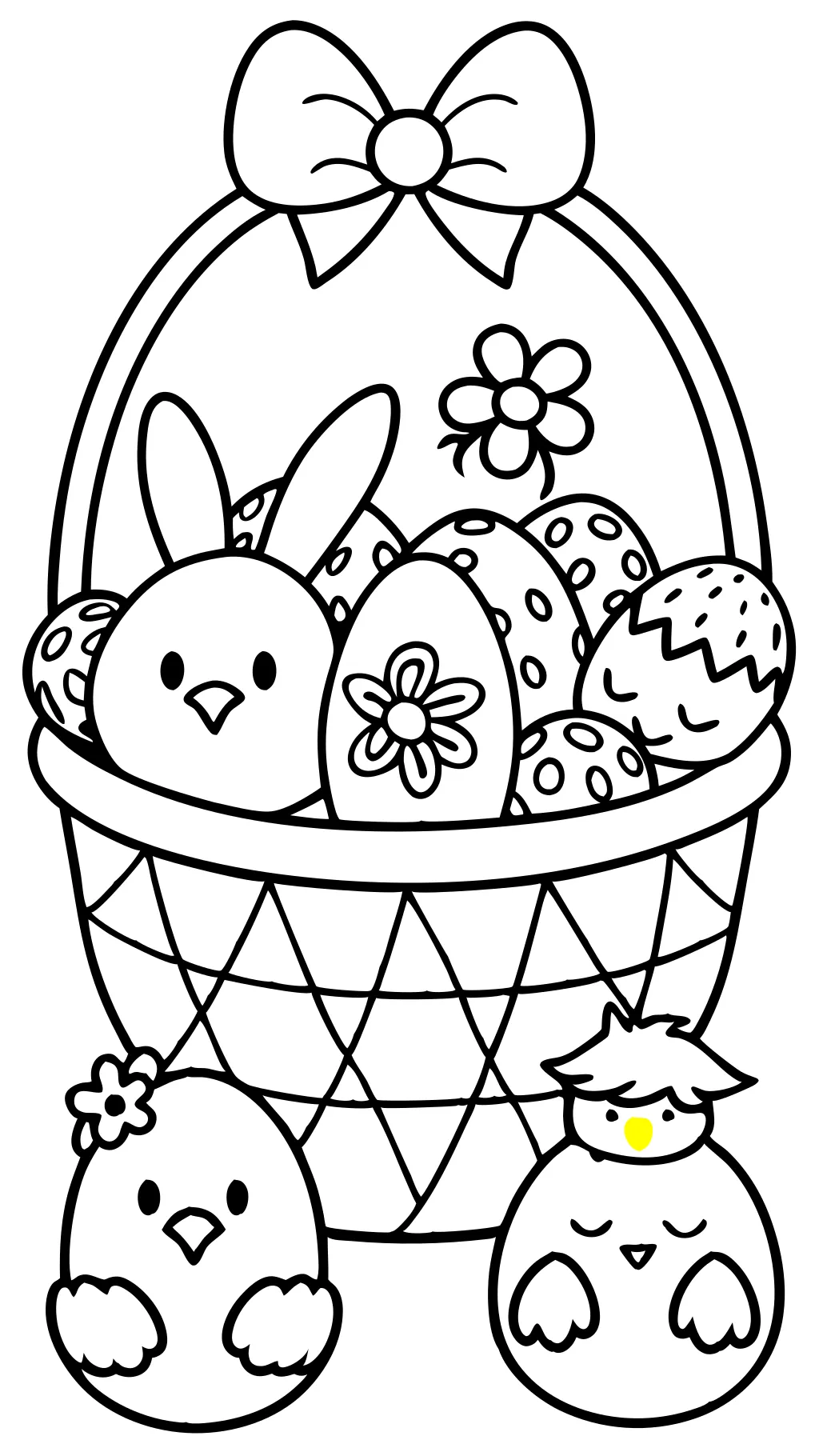 easter pictures coloring pages